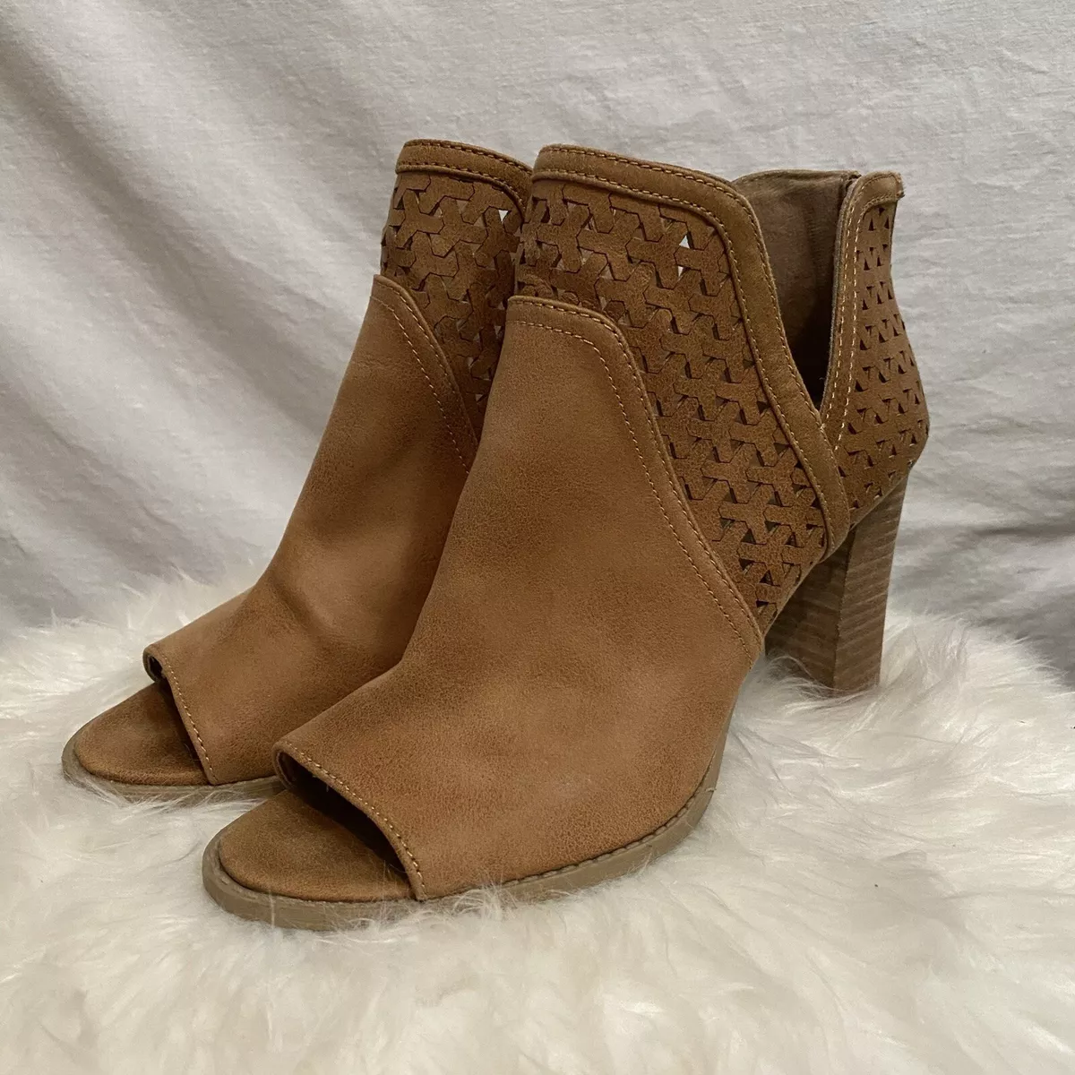 Report peep deals toe booties