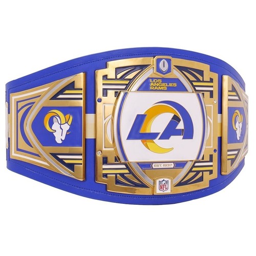 New Los Angeles Rams W W E Legacy Title Football NFL Championship Belt 2mm Brass - 第 2/3 張圖片
