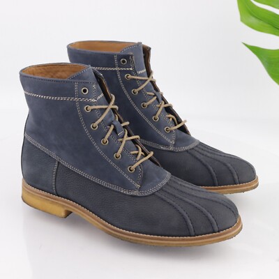 Johnston Murphy Men\'s Howell Duck Boot Size 9M Waterproof Navy Blue Crepe Sole Johnston Murphy Men main image 3