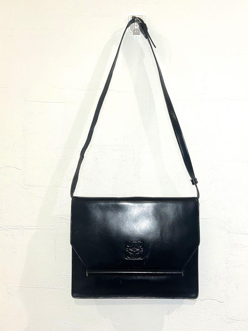 Loewe 2way Shoulder Bag Handbag Black Vintage Ladies From Loewe 2way Shoulder Bag Handbag Black Vintage Ladies From