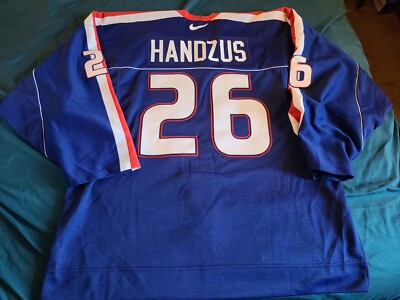 Maillot De Hockey Vintage Bakka – Minnesota – Taille L – Bleu (rétro, Style NHL)