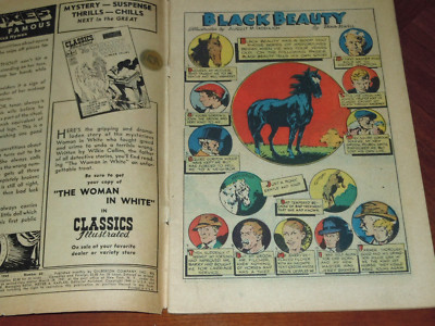 CLASSICS ILLUSTRATED #60 (1949) VG (4.0) cond. BLACK BEAUTY (HRN
