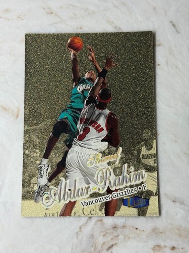 SHAREEF ABDUR -RAHIM - 1997-98 FLEER ULTRA BASKETBALL GOLD MEDALLION ROOKIE