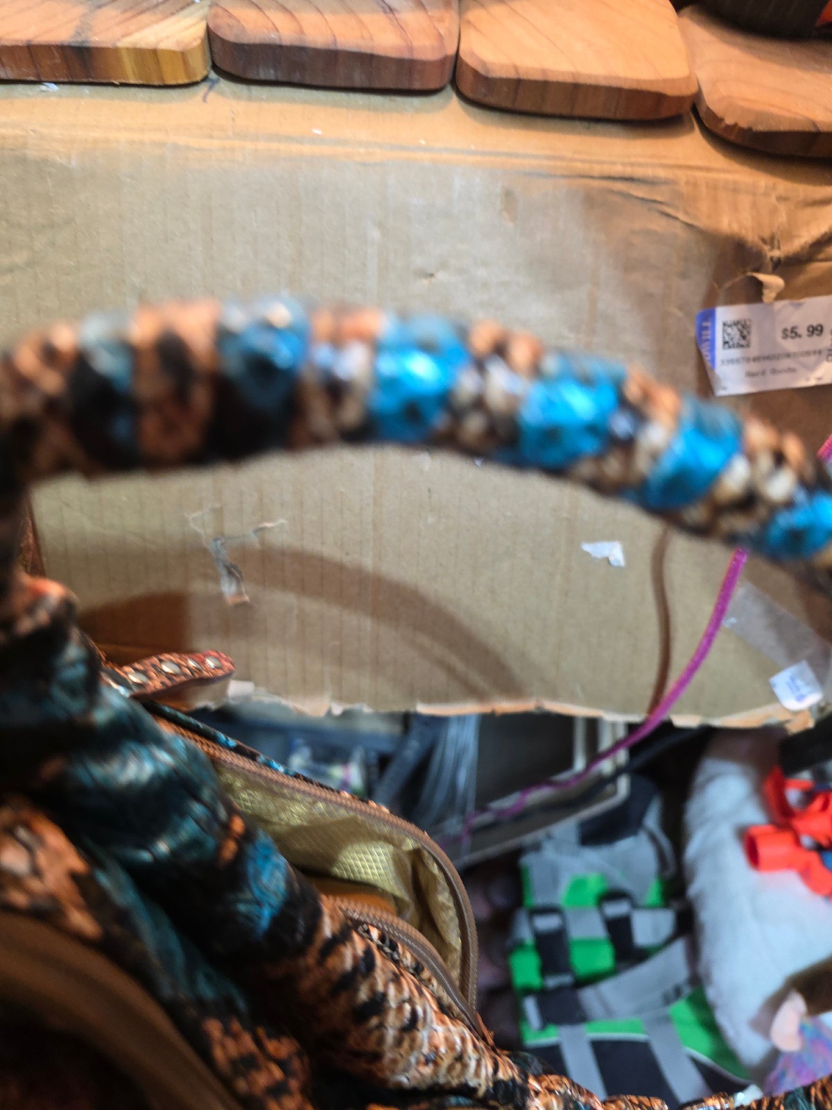 This is a python or snake print hobo bag, possibl… - image 17