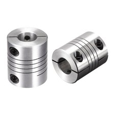 uxcell 2PCS Motor Shaft 12mm to 12mm Helical Beam Coupler Coupling 25mm Dia 3...