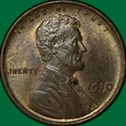 1910 RB Lincoln Wheat Cent Uncirculated UNC Coin #34042