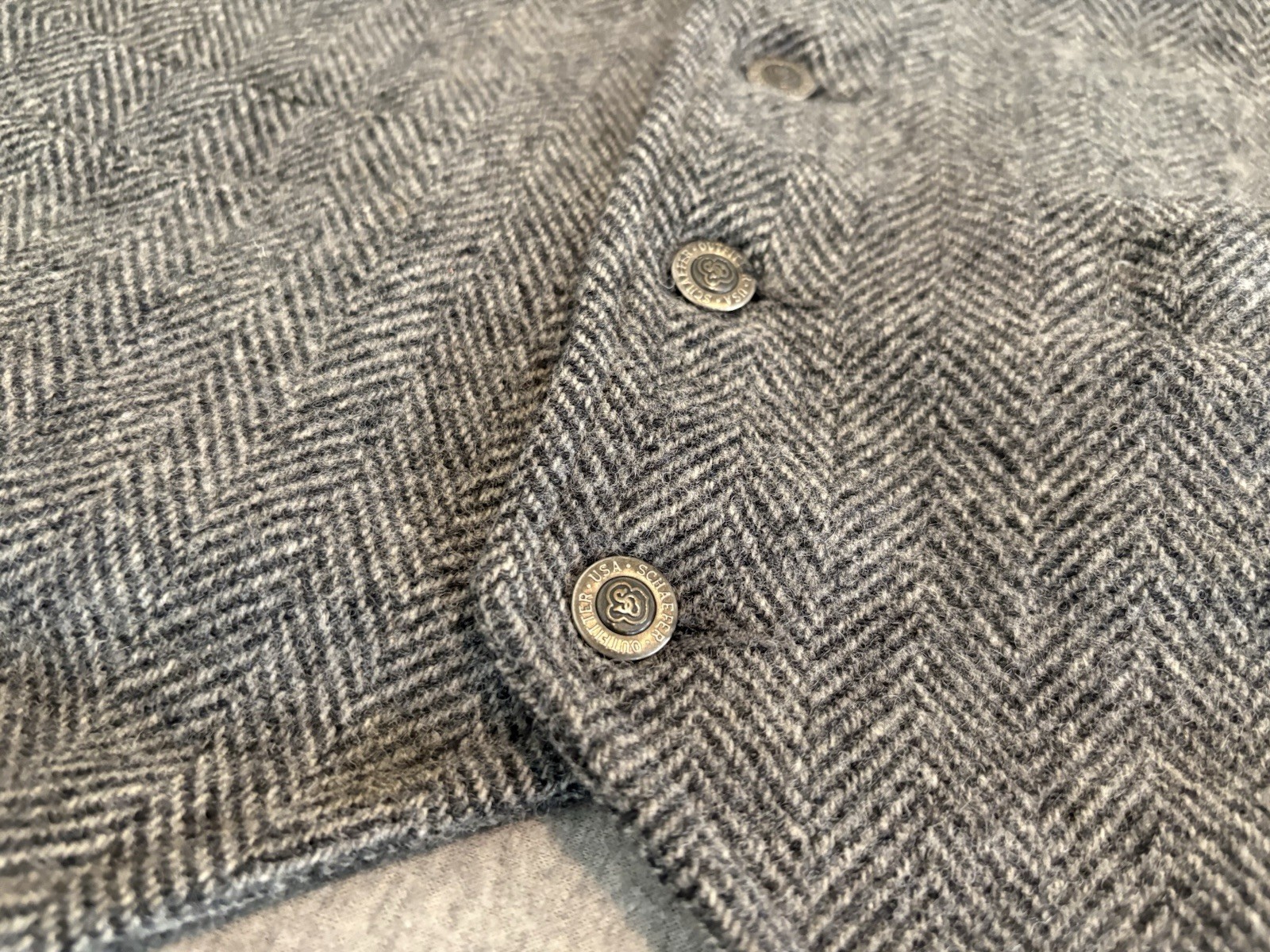 Schaefer Outfitter Gray Wool Silver Anniversary V… - image 4