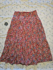 Ralph Lauren maxi skirt floral red blue