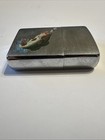 Vtg Zippo Large Mouth Bass Dragonfly Brushed Chrome Cigarette Lighter — photo 5