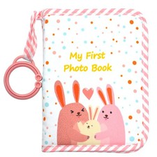 Baby's My First Family Album,baby photo album 4 6 1 Count Pack of 1 , Pink