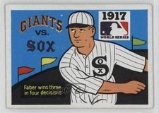 1971 Fleer Laughlin World Series Red Faber #15 HOF 0c9g