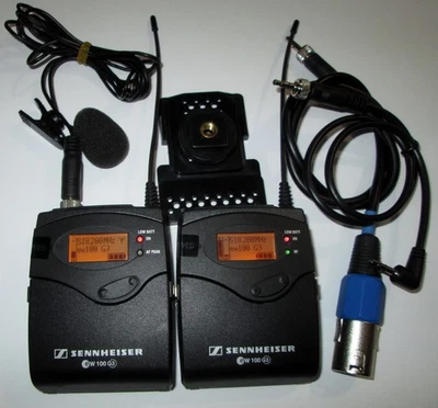Kit Micro HF Sennheiser EW100 G3 – Émetteur SK100 + Récepteur EK100 + Micro Sanken COS11-D (occasion, 1 Mois Garantie)