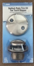 Toe Touch Bath Drain Remodel Kit in Nickel. New Never Used