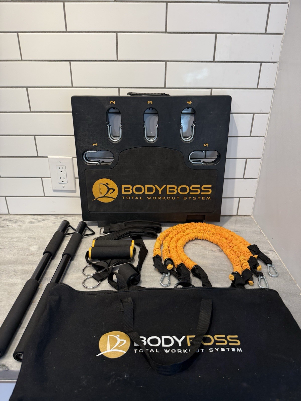 BodyBoss 2.0 Portable Home Gym &ndash;Full Resistance Workout System with Accessories