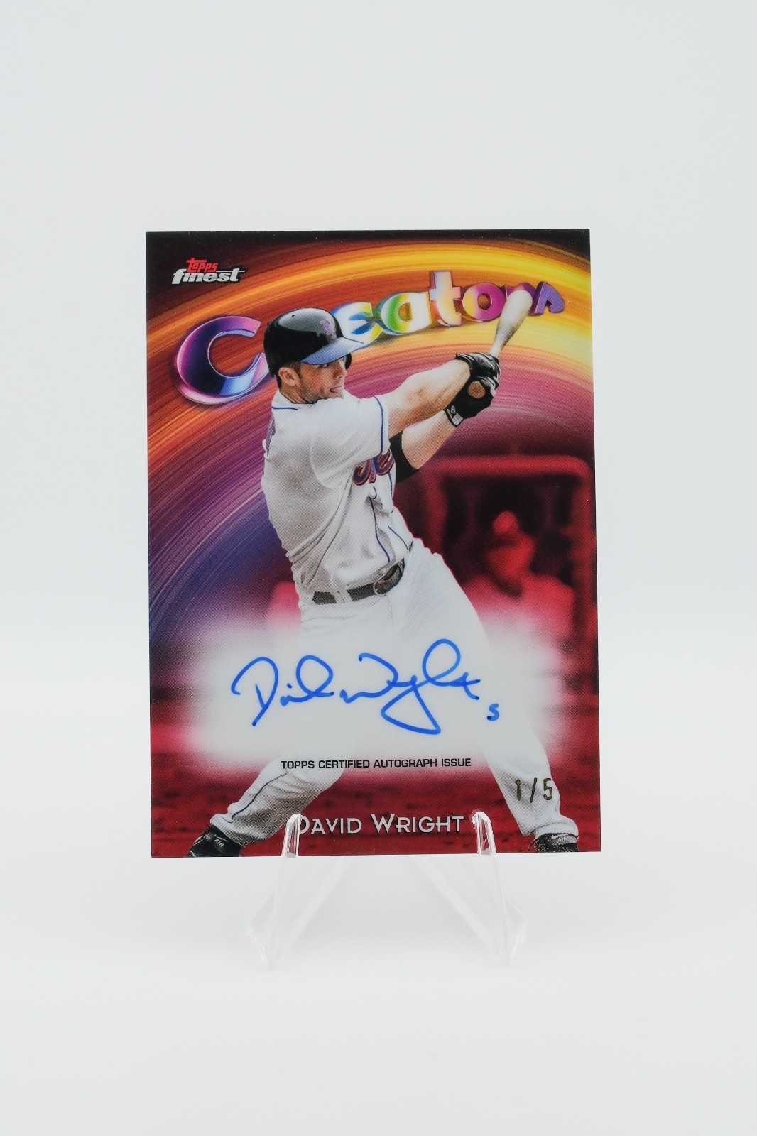 2025 Topps Finest David Wright "Creators" Autograph – 1/5 – New York Mets Legend