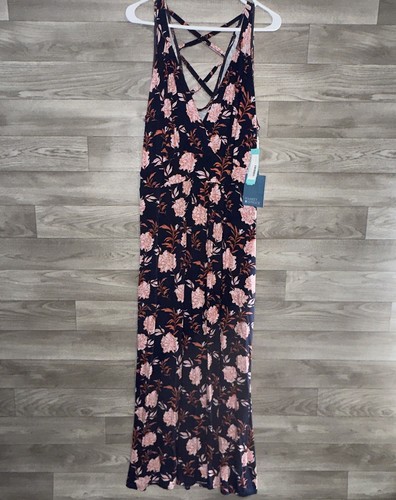 Market Spruce Maxi Dress Womens 2x Blue Floral Sleeveless Jiana Casual Plus Size