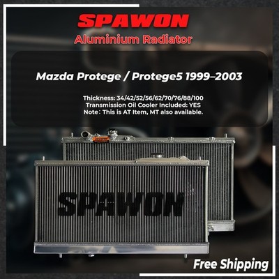 SPAWON 3ROW Full Aluminum Core Fit Mazda Protege / Protege 5 / 1999-2003 AT 2303