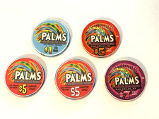 Palms Casino Las Vegas Lot of 5 Chips All LIMITED EDITION Pls see Description