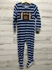 Fleece Football Footie Sleeper - Carter's - Boys Size 5t - Very Good Used Condit