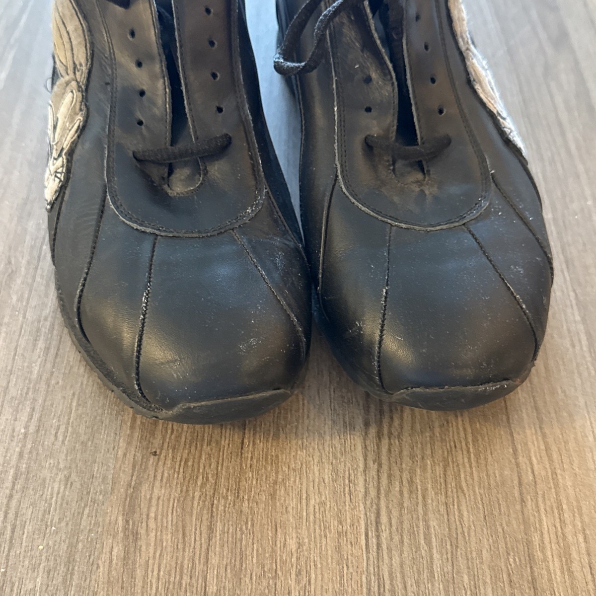 Iceberg History Bugs Bunny Sneakers 90s Vintage Black RARE Leather 