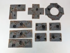 Flames of War Latex Rubber Cobblestone Roads Ruins Terrain Lot Set