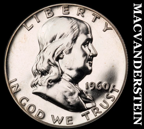 1960 Franklin Half Dollar- Silver- Choice Gem Proof Luster No Reserve #J477