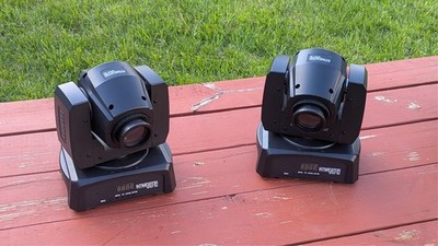 2 Chauvet Intimidator Spot 110 LED Moving Head Pair DMX Multicolor Beam & Gobo 