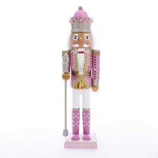 Kurt Adler 15-Inch Pink Nutcracker 15in, Mult...