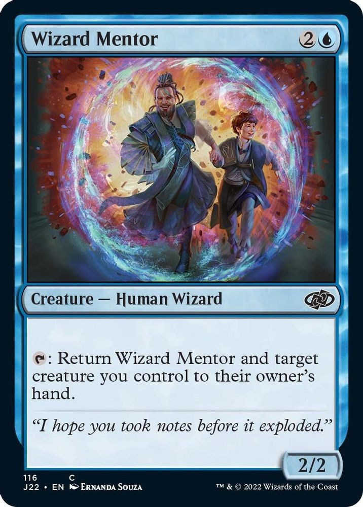 2022 Magic: The Gathering Jumpstart 2022 Wizard Mentor (#116, Common, Near Mint)
