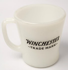 Vintage Fire-King Winchester Firearms Advertising Milk Glass Coffee Mug - RARE! — photo 5