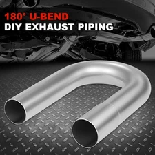 2" Inch DIY Custom 180 Degree Mild Steel Mandrel U-Bend Exhaust Tubing Pipe Tube