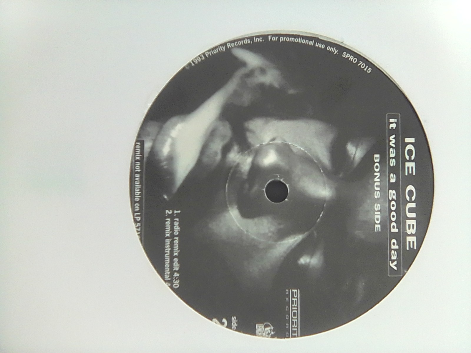 1992 ICE CUBE “It Was A Good Day” LP Vinyl Record Black label Rap Music-1 Owner