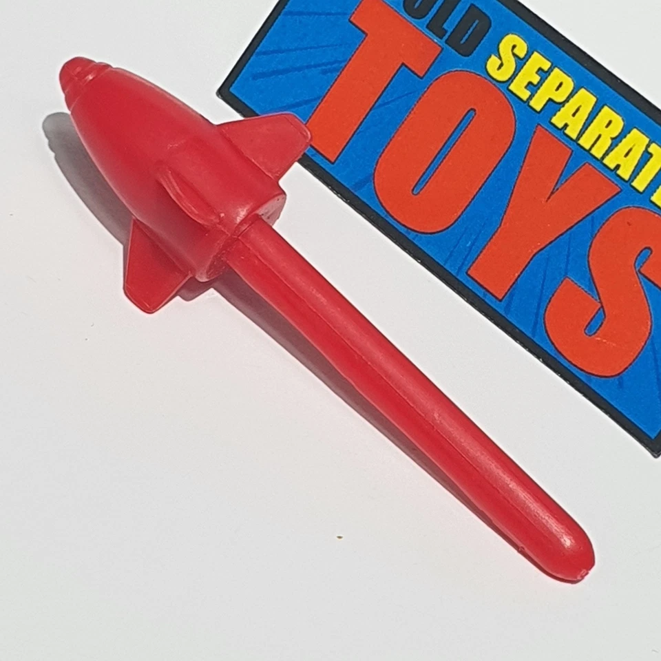 De colección TMNT Tortuga Pogo Copter MISIL Cohete Original 2004 Rojo Arma Accesorio Foto 3 de 4