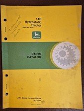John Deere 140 Hydrostatic Tractor Parts Catalog, Serial No 30,001 -
