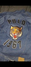 Men's 298. XL POLO RALPH LAUREN Denim Trucker VINTAGE TIGER 1967 Jacket