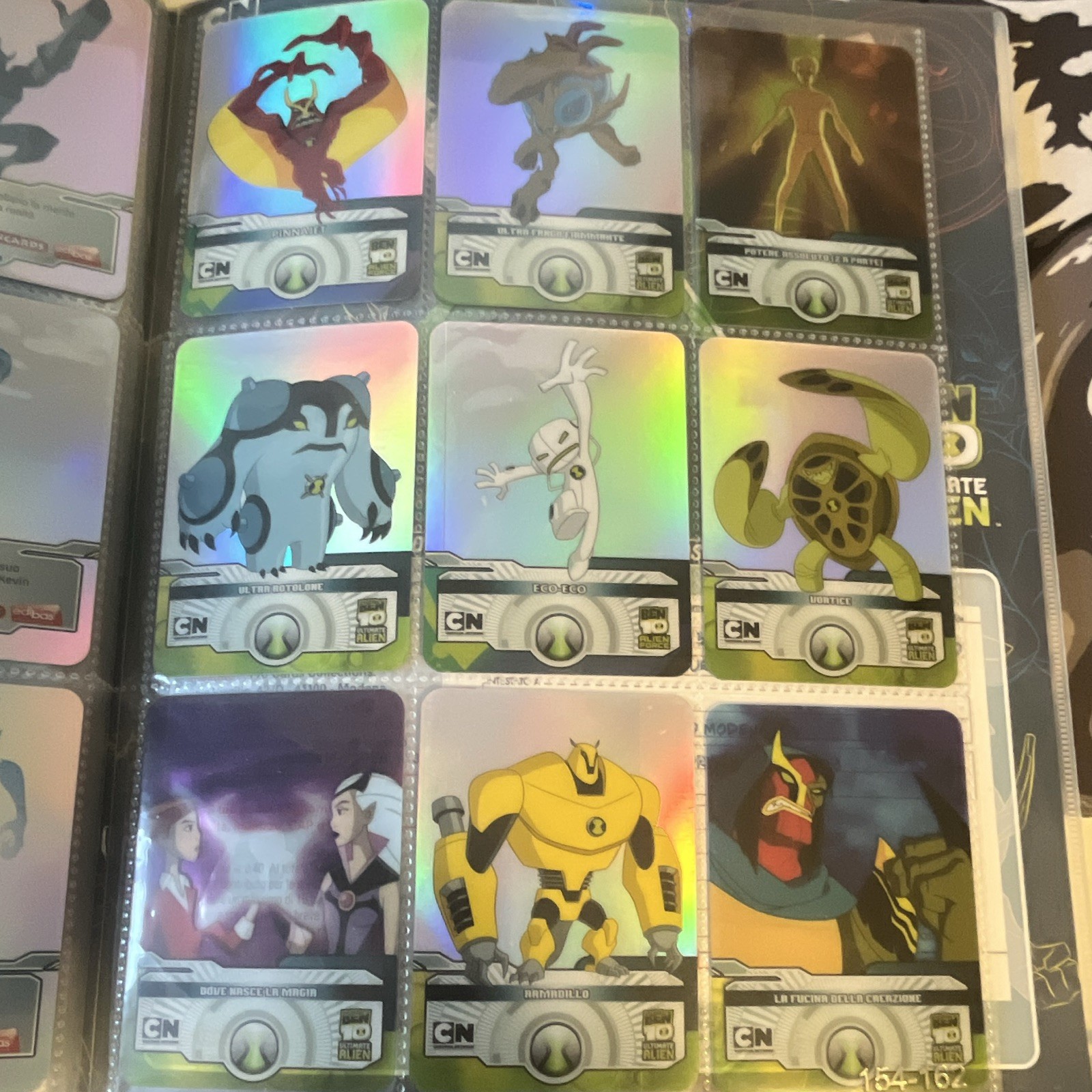 Cartoon Network Ben 10 lotto carte ITA olografiche/foil 2006 Ben Tennyson