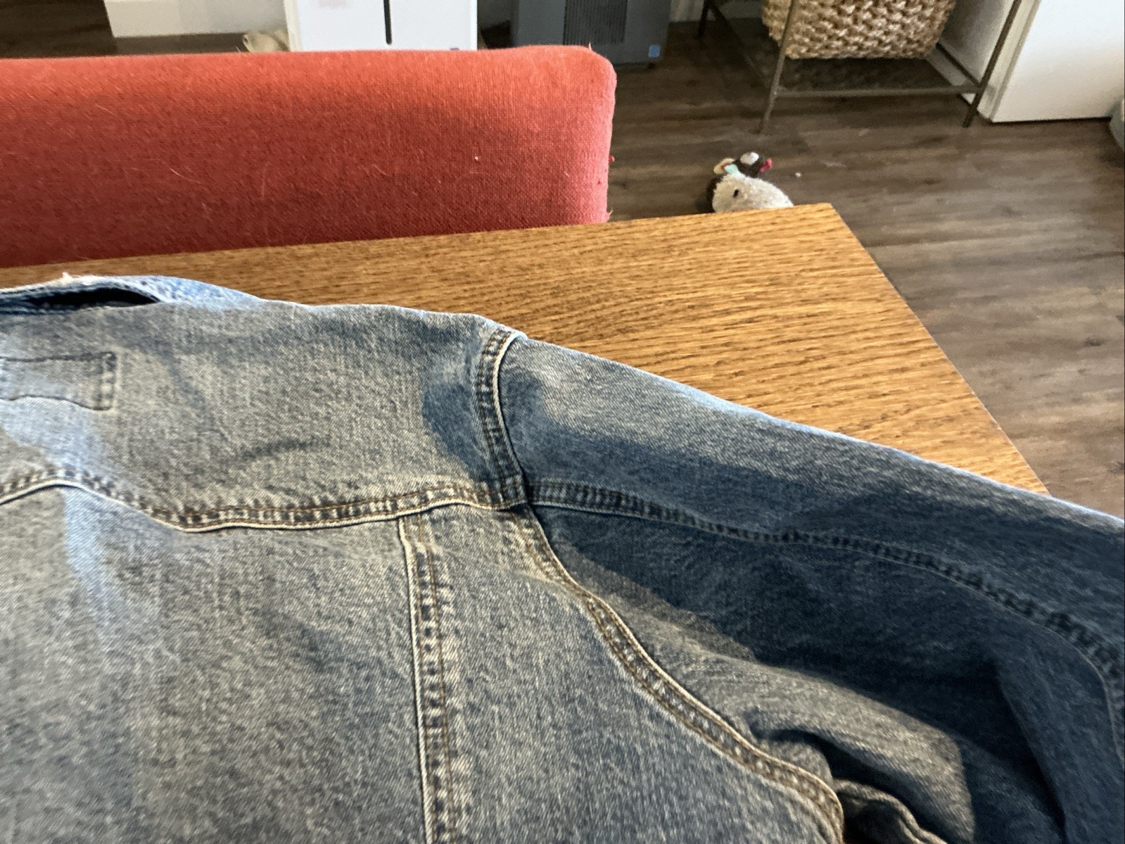 UNIVERSAL THREAD Waist Length Button Down Denim J… - image 21