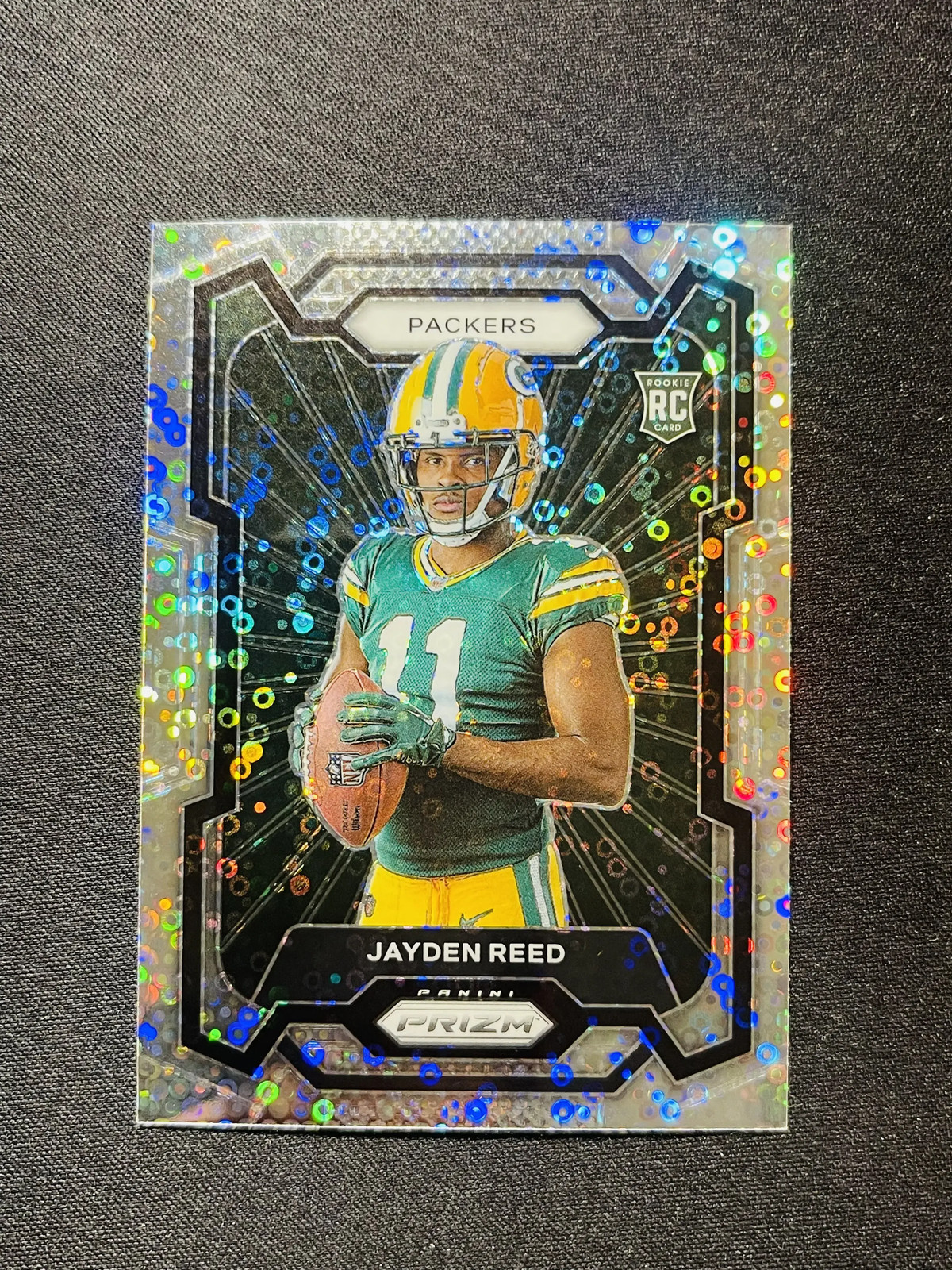 2023 Panini Prizm Jayden Reed #332 No Huddle RC Rookie Variation Packers PP67