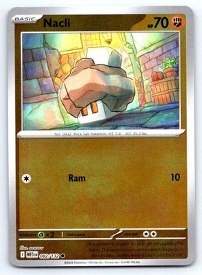 Pokemon Nacli Mega Evolution MEG COMMON REVERSE HOLO 082/132 sowsow NM