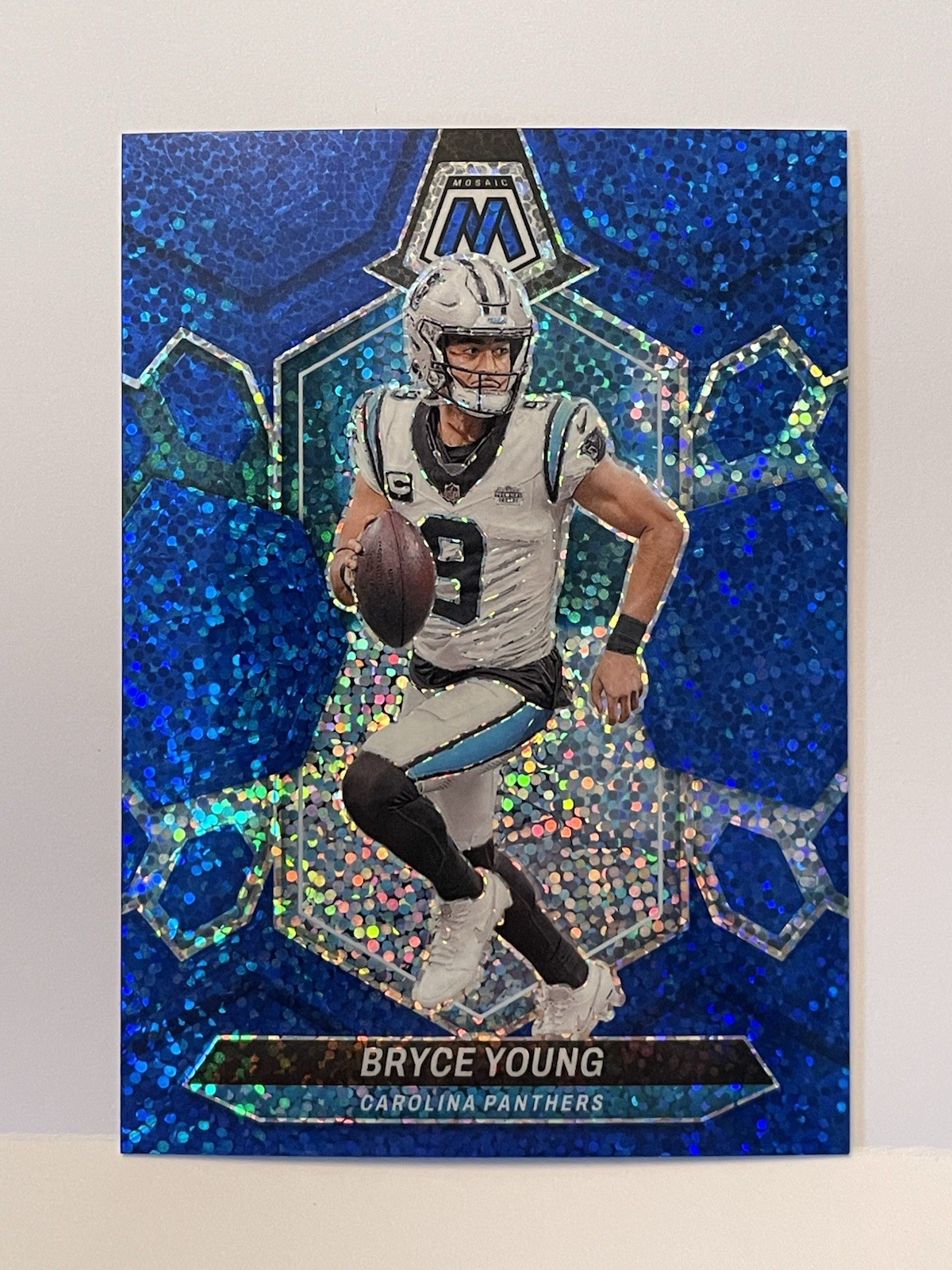 2024 Panini Mosaic - Blue Sparkle 29/96 SSP Carolina Panthers Bryce Young