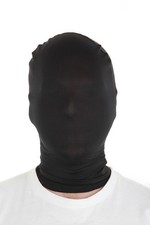 Unisex Full Face Cover Zentai Hood Mask for Halloween Costume Black 