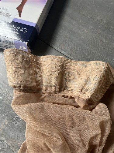 SIGVARIS Women's Sheer Fashion Thigh Highs 15-20 (Suntan) Size A - Open Box - Picture 4 of 6