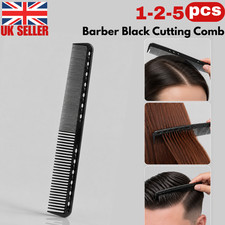 Barber Hairdresser Black Cutting Comb Fine-Medium Antistatic Styling Tool Salon.
