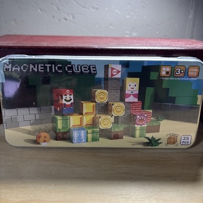 Mini Magnetic Blocks And Tiles 35PCS  Tiles Traveling Kit Mario & Princess Peach