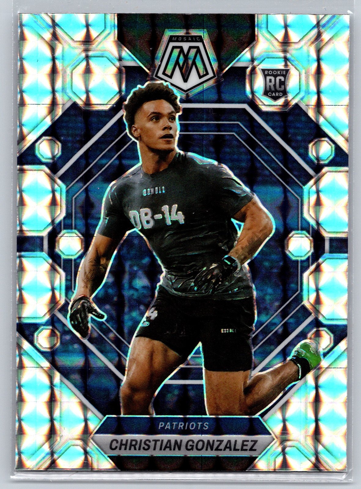 2023 Panini Mosaic #300 Christian Gonzalez Mosaic Prizm