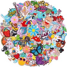 Iron on Patches Bulk 120pcs Embroidered Applique Sew on Patch for Clothes Hat...