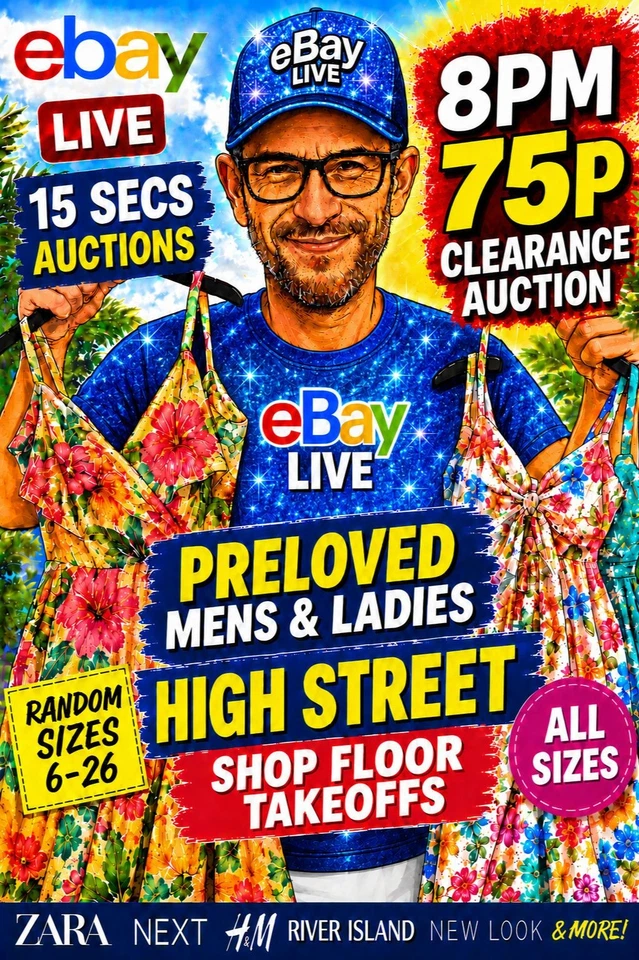🎈75p Start🎈 Ladies Mens Preloved Shop Floor Takeoffs