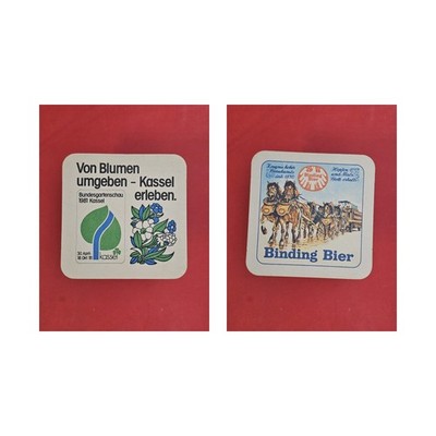 Binding Bundesgartenschau Kassel 1981 Brauerei Bierdeckel Bier