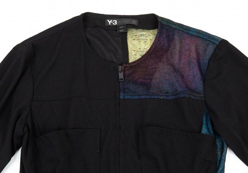 Y-3 Zip Front Print Switched See-through Blouson Size S(K-76721) - Picture 3 of 12
