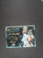 2016-17 UD Ice Glacial Graphs Black John Gibson AUTO /49 INSCRIBED - DETROIT